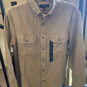 Banana Republic Button Down (NEW) Tan Utility Style